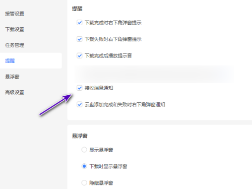 《迅雷11》怎么设置不接收消息通知