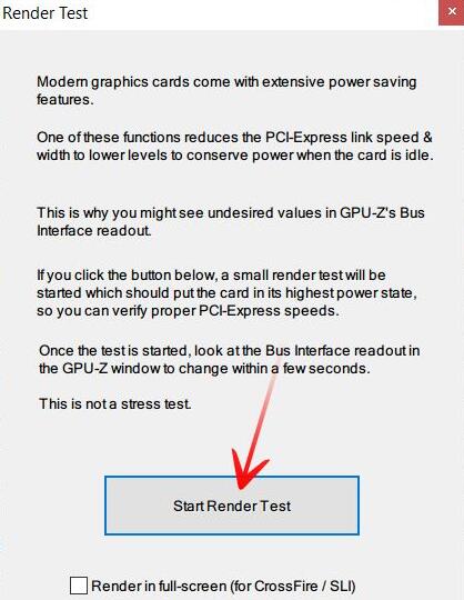 《GPU-Z》怎么进行Render Test